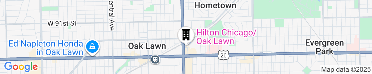 Map for Hilton Chicago/Oak Lawn