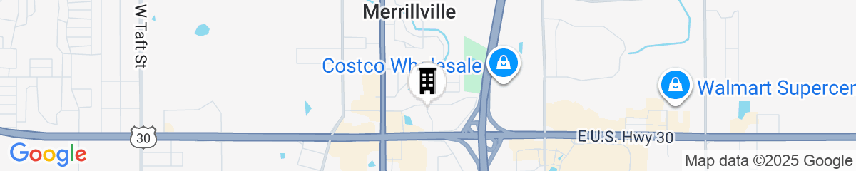 Map for Residence Inn By Marriott Merrillville