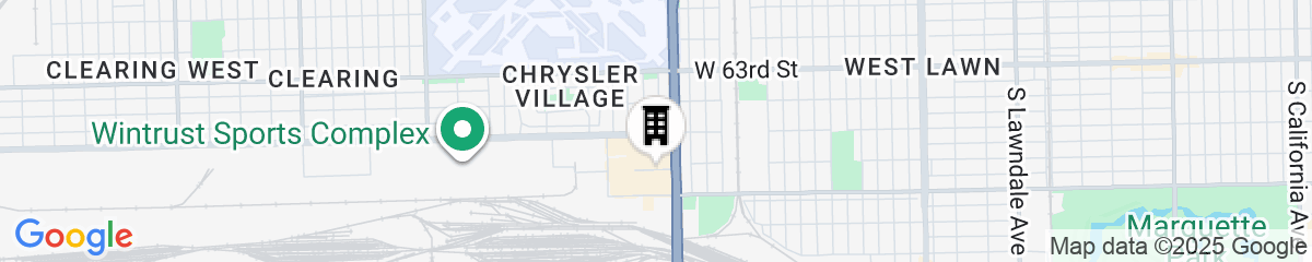Map for Courtyard by Marriott Chicago Midway Airport