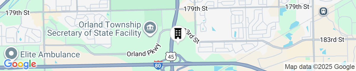 Map for Country Inn & Suites by Radisson, Tinley Park, IL