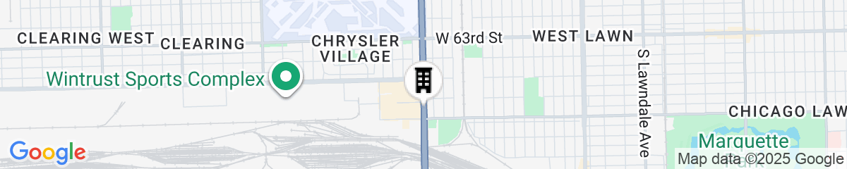 Map for Sleep Inn Midway Airport Bedford Park