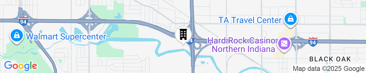 Map for Quality Inn & Suites Hammond Near I-8090