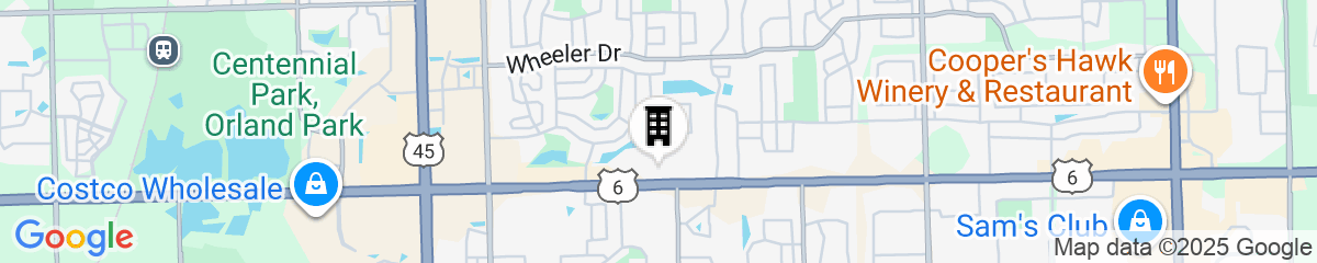 Map for Quality Inn & Suites Orland Park - Chicago