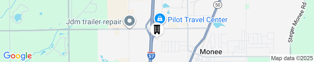 Map for Red Roof Inn & Suites Monee