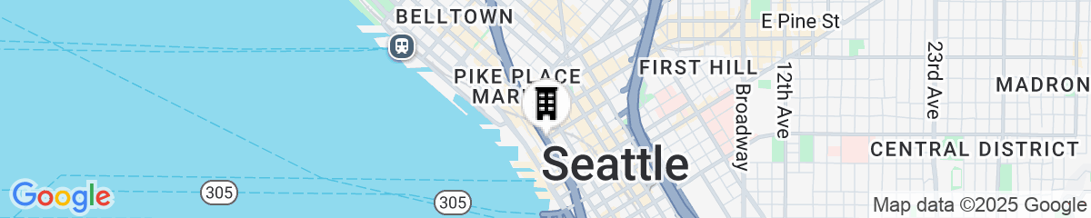 Map for Four Seasons Hotel Seattle
