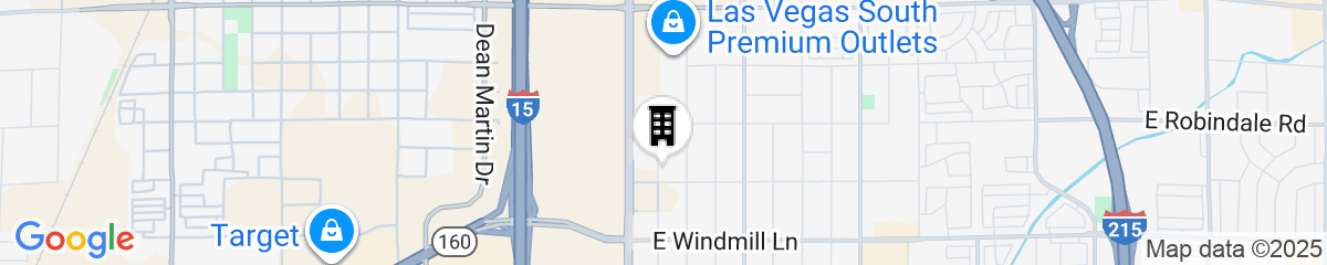 Map for Hampton Inn Las Vegas Strip South, NV