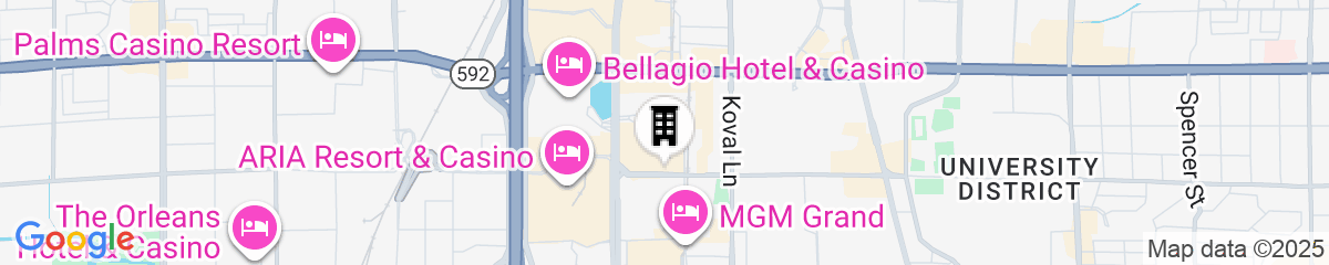 Map for Hilton Club Elara Las Vegas