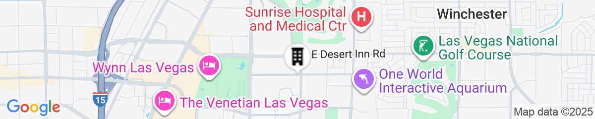 Map for Hampton Inn & Suites Las Vegas Convention Center - No Resort Fee