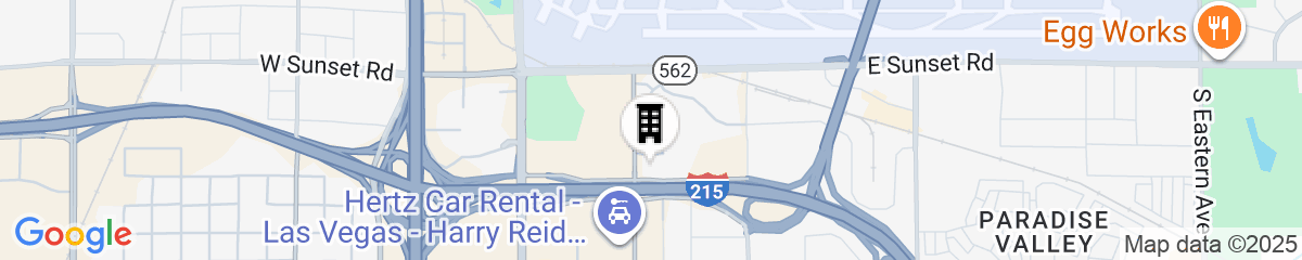 Map for Spark By Hilton Las Vegas Airport