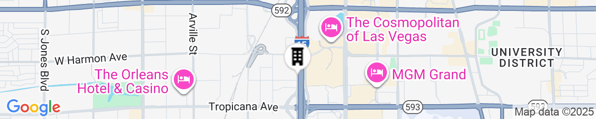 Map for Hilton Garden Inn Las Vegas City Center