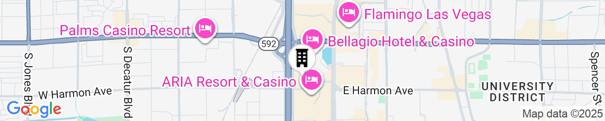 Map for Vdara Hotel & Spa