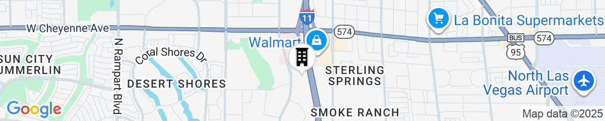 Map for Hampton Inn Las Vegas/Summerlin