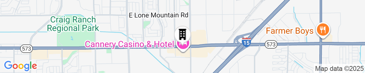 Map for Cannery Hotel & Casino