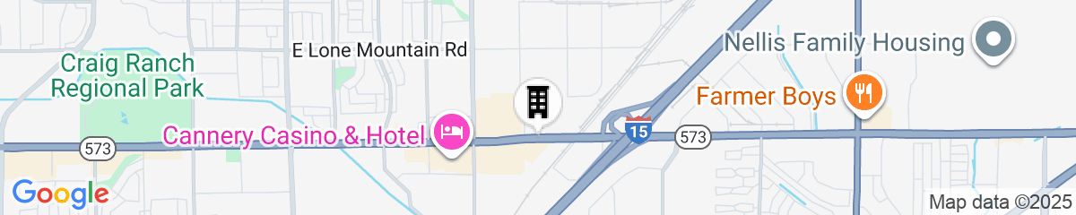 Map for Hampton Inn Las Vegas North Speedway