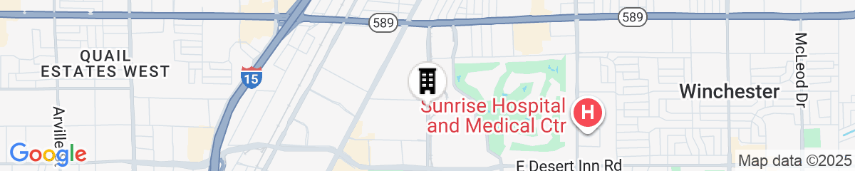 Map for SpringHill Suites by Marriott Las Vegas Convention Center