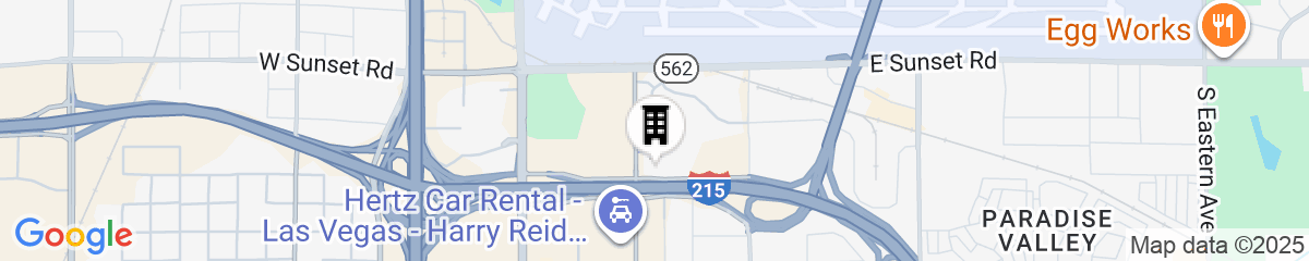 Map for Homewood Suites by Hilton Las Vegas Airport