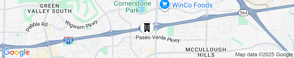 Map for SpringHill Suites by Marriott Las Vegas Henderson