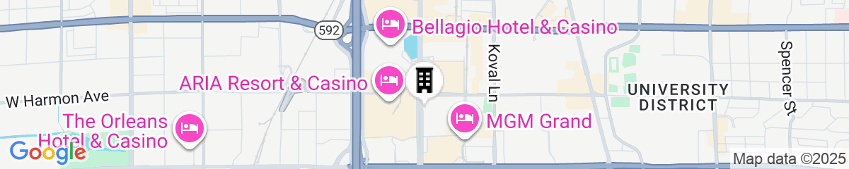 Map for Hilton Vacation Club Polo Towers Las Vegas