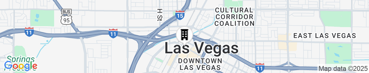Map for California Hotel and Casino