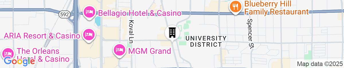 Map for Hyatt Place Las Vegas
