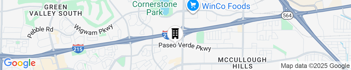 Map for TownePlace Suites by Marriott Las Vegas Henderson