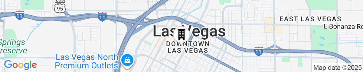 Map for the D Las Vegas