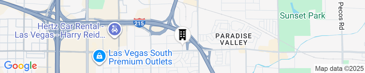 Map for DoubleTree by Hilton Las Vegas Airport