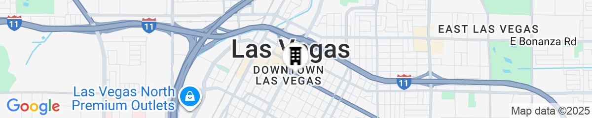 Map for El Cortez Hotel and Casino - 21 and Over