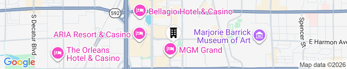 Map for MGM Vegas Signature Suites Collection