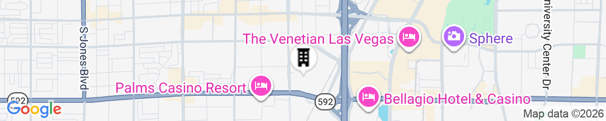 Map for Masquerade Tower at Rio Hotel & Casino