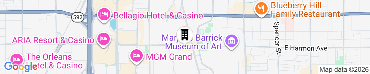 Map for Serene Vegas Boutique Hotel Las Vegas