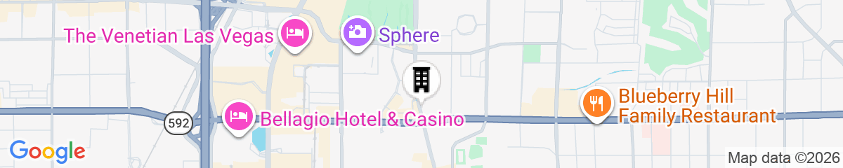 Map for Sonesta Simply Suites Las Vegas Convention Center