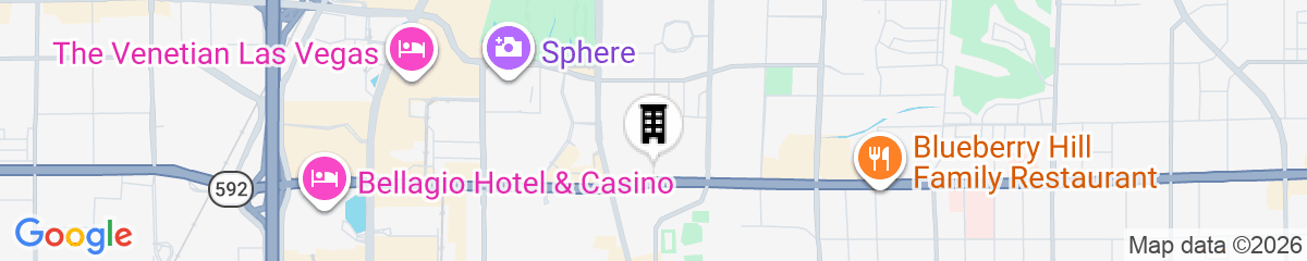 Map for DoubleTree by Hilton Las Vegas East Flamingo