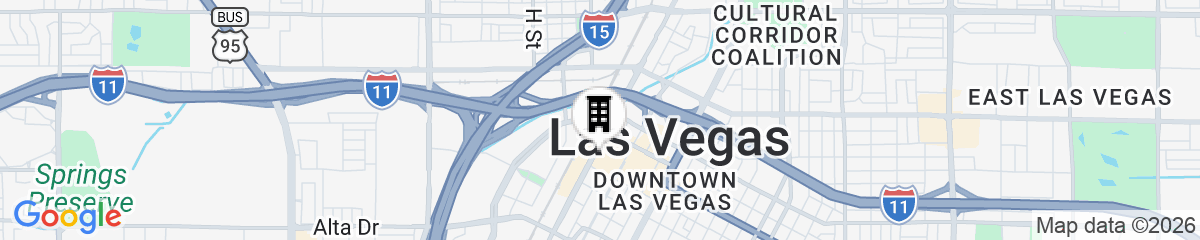 Map for Golden Gate Hotel and Casino