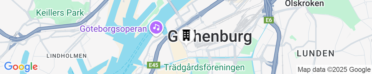 Map for Hyatt Place Gothenburg Central