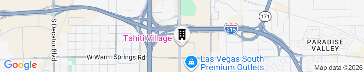 Map for Tahiti Village Resort & Spa