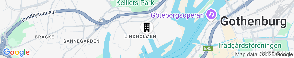Map for Radisson Blu Riverside Hotel, Gothenburg