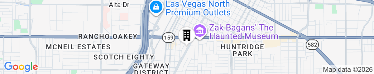 Map for Sin City Hostel Las Vegas
