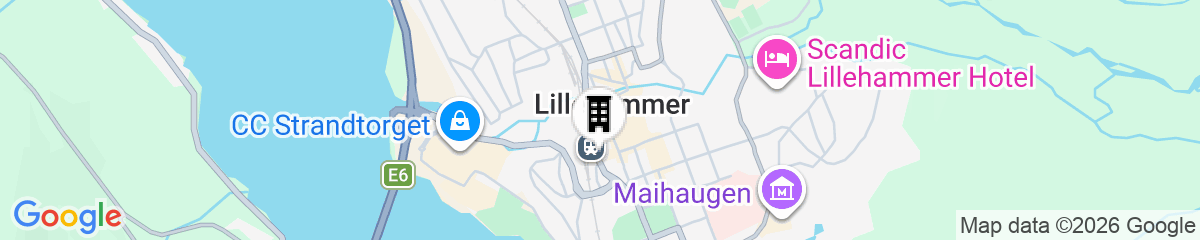 Map for Lillehammer Stasjonen Hotel