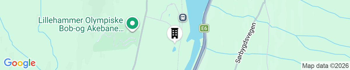 Map for Hunderfossen Hotell & Resort Hafjell