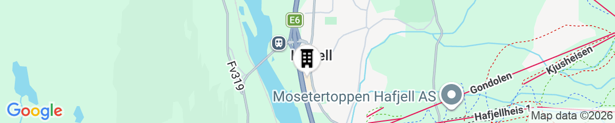 Map for Hafjell Hotell