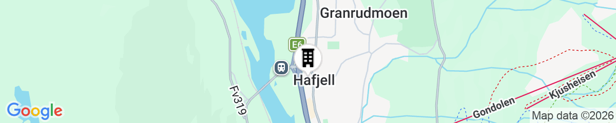 Map for Scandic Hafjell