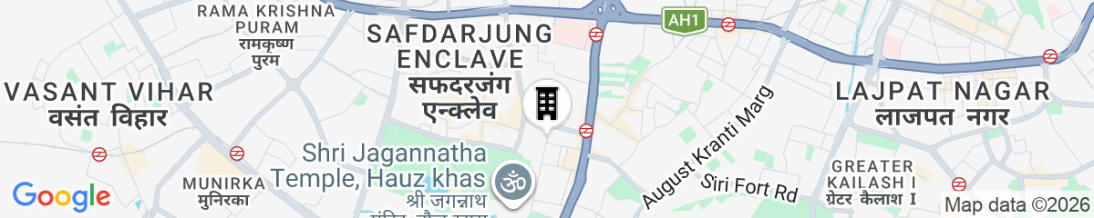 Map for South Inn – Green Park South Delhi