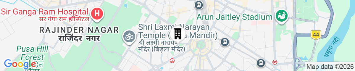 Map for The Connaught, New Delhi - IHCL SeleQtions
