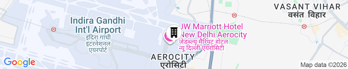 Map for JW Marriott Hotel New Delhi Aerocity