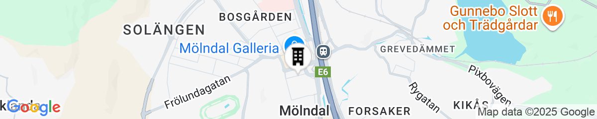 Map for Scandic Mölndal