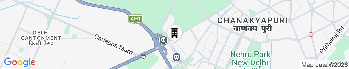 Map for Taj Palace, New Delhi