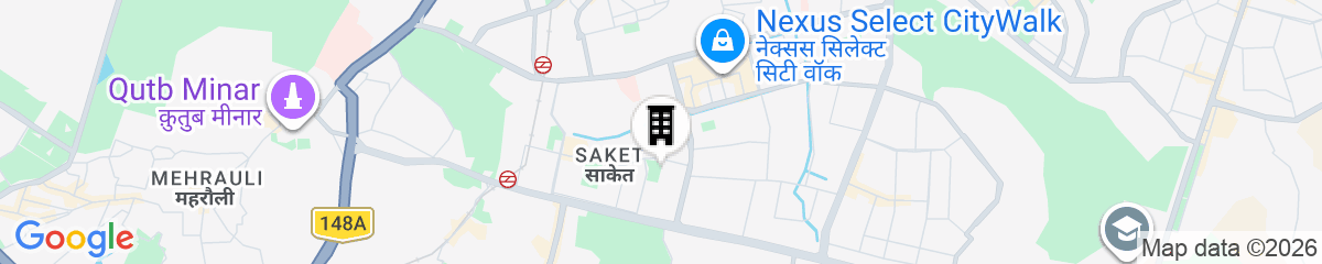 Map for Sheraton New Delhi Hotel