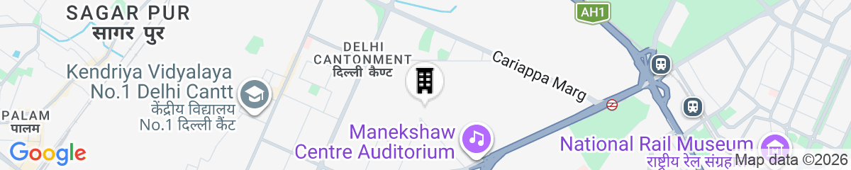 Map for The Claridges, New Delhi