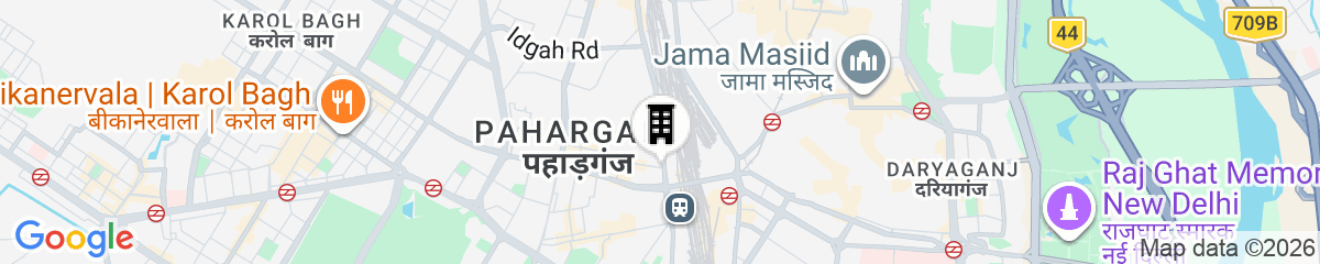 Map for Bloomrooms @ New Delhi Railway Station